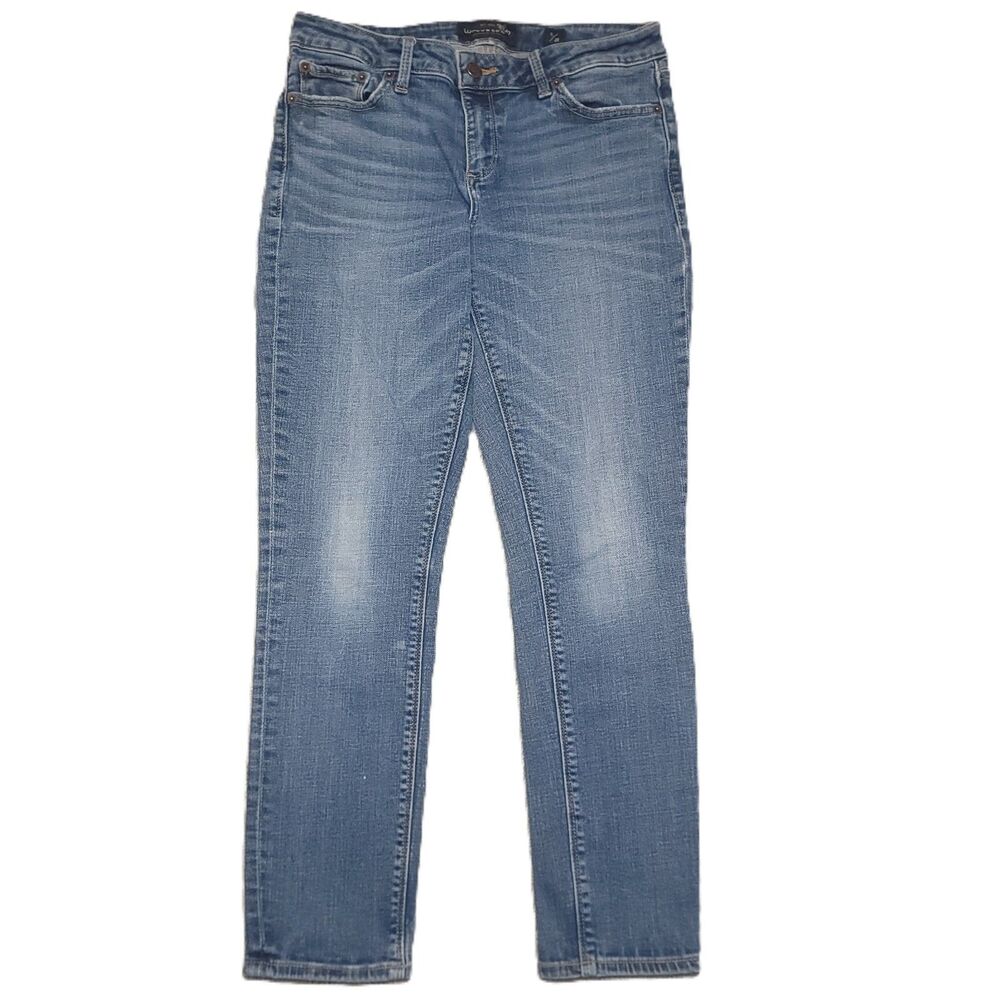 Lucky Brand Lolita Crop Jeans Womens Size 6/28 Ankle Blue Denim Pants